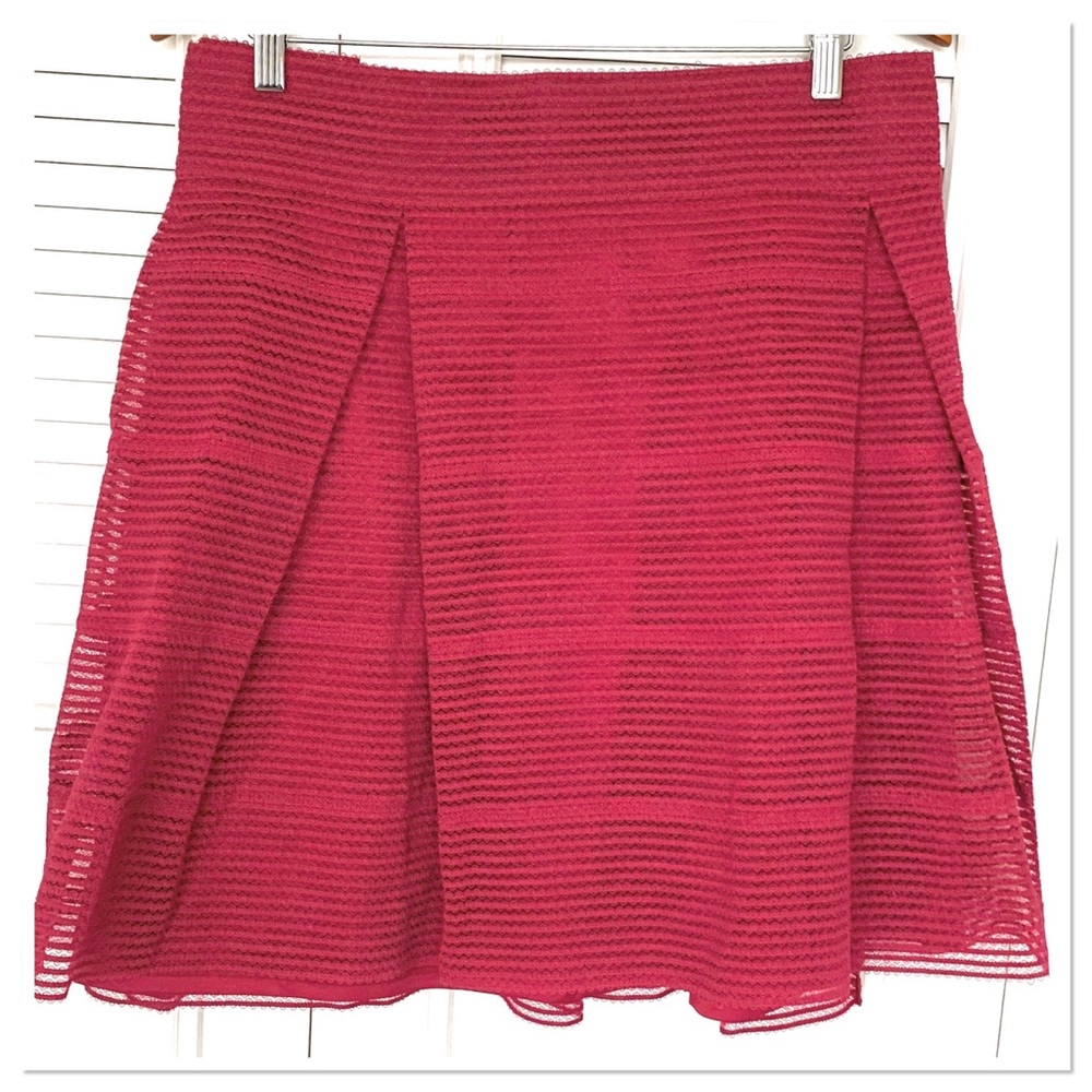 Torrid Striped Sheer Lace Flared Skirt - Picture 8 of 8